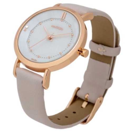 

Fieldwork Women s Analog Watch with Leather Strap, Pink Gray, YM108-2, Pink