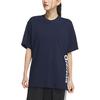 Sports Lifestyle Series Loose Fit Crew Neck Short Sleeve T-Shirt Unisex Tops Navy-Blue JD0345