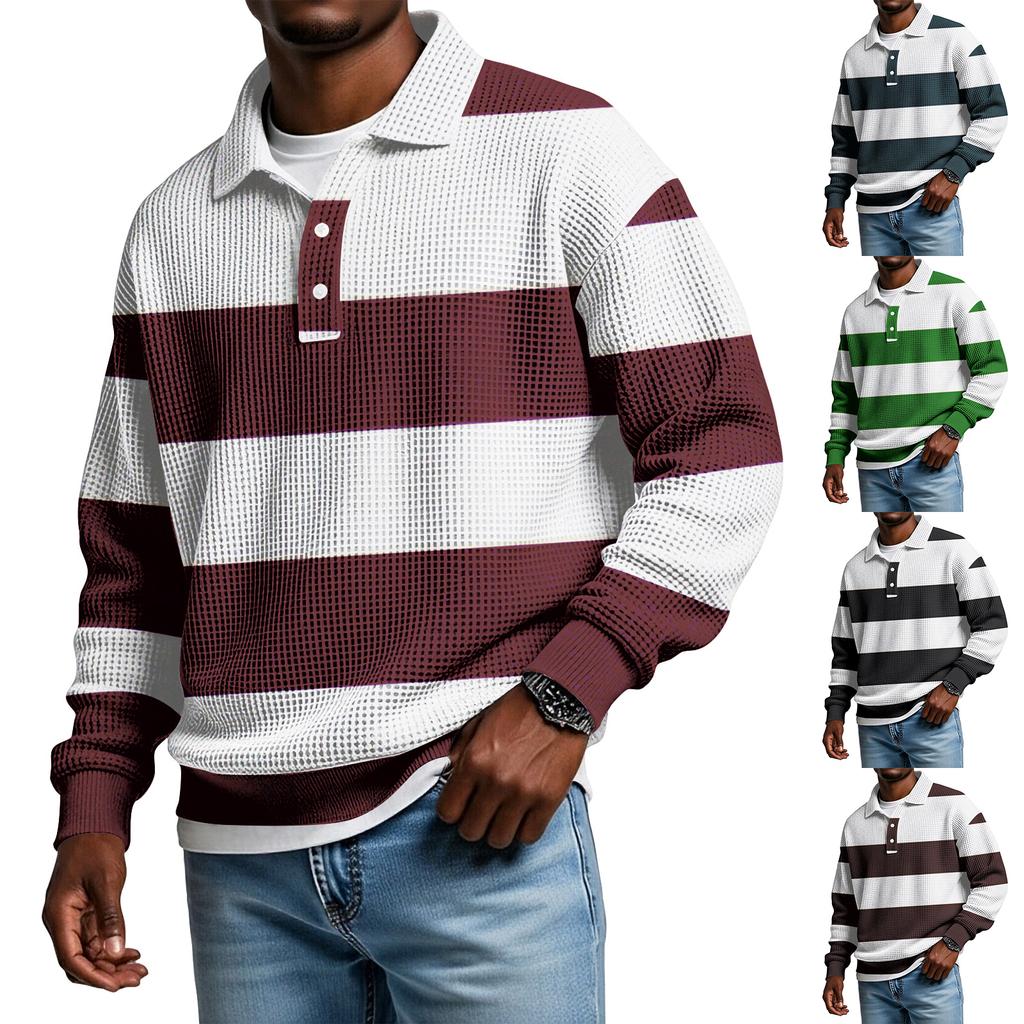 Men's Casual Loose,fitting Top Button,down Collar Long Sleeves