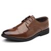 British Style Casual Leather Men Business Dress Shoes Formal Business Comfy Lace Up Leisure Shoes Fashion Sneaker Oxfords Shoes