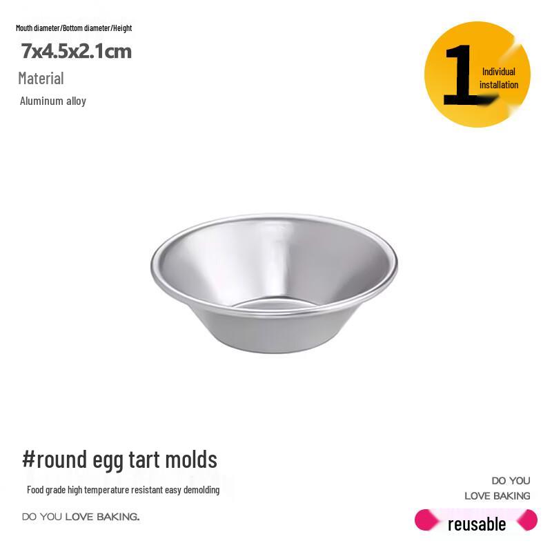 

ZISIZ Non-stick Aluminum Alloy Mini Baking Molds