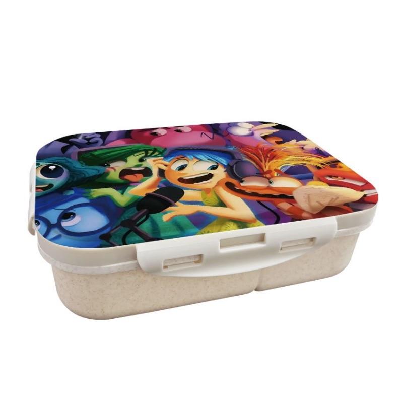 

Anime Cartoon Inside Out Printed Wheat Straw Lunch Box