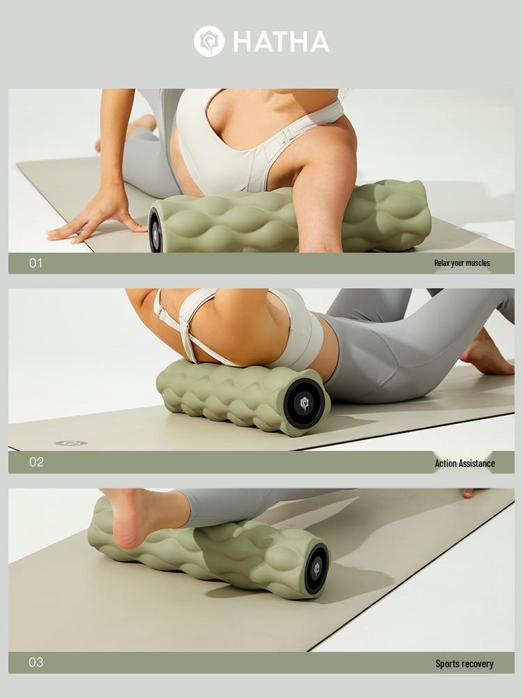 Hata Foam Roller: Yoga & Massage Tool for Home or Club - Professional Fitness Muscle Fascia Relaxation Roller.