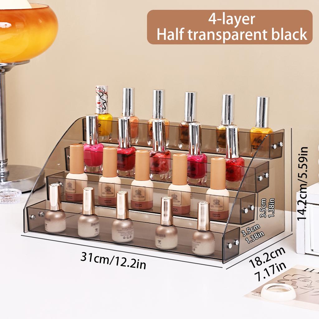 1pc multi-function 2/3/4/5/6/7 layer acrylic nail polish display shelf cosmetics shelf lipstick shelf nail polish storage shelf