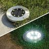 12x Solar Garden Lamp Ground Lamps LED Disc with Sensor