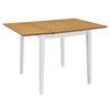 Day and Night - Day and Night White MDF Extendable Dining Table (80-120)x80x74cm