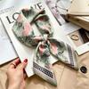 Versatile Faux Silk Small Square Scarf - Elegant Neck Accessory for Spring and Summer