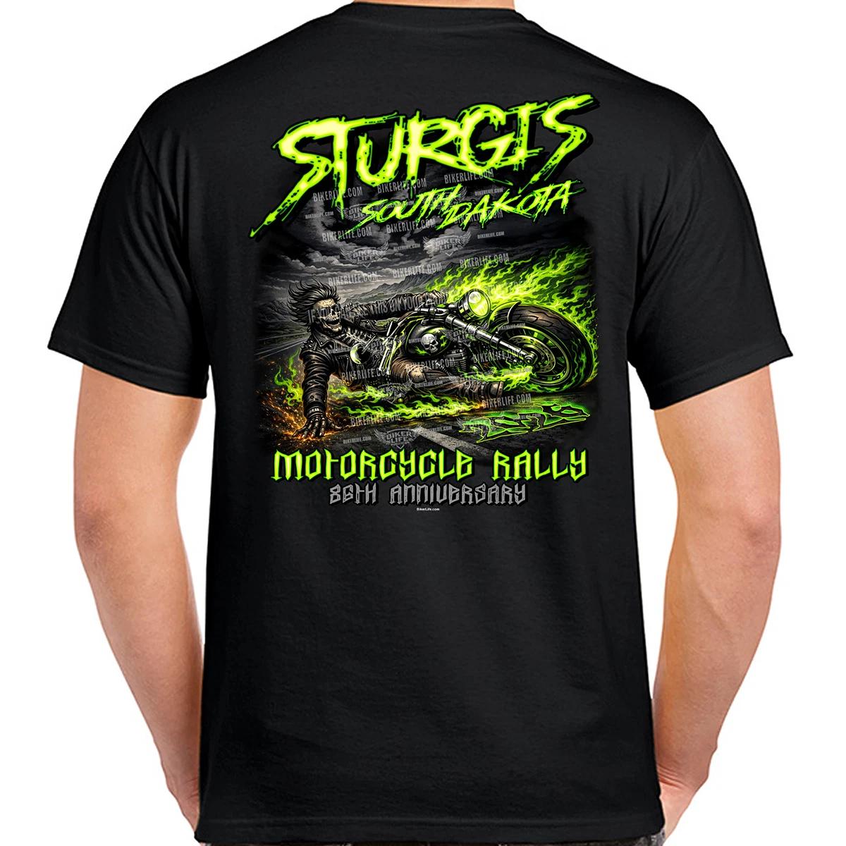 T-Shirt 2026 Sturgis Motorcycle Rally Skid Row No Harley M