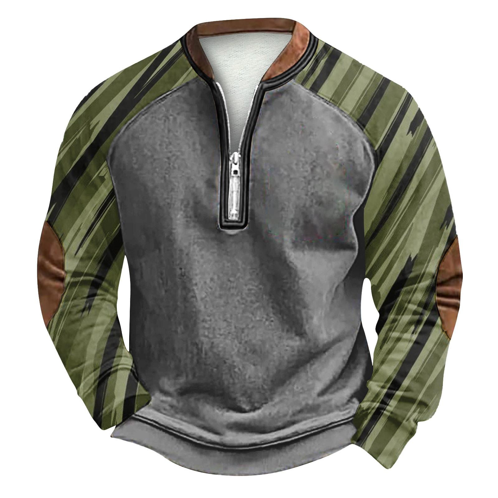 

Мужская зимняя толстовка с пряжкой Мужская толстовка с принтом L