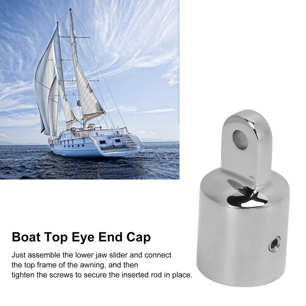 Stainless Steel Boat Top Eye End Fitting 22Celsius25mm Pipe for Boat Accessories Marine