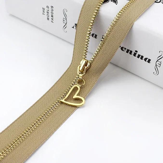 3Pc Meetee 15-70cm 3# Metal Zippers Auto Lock Zip for Clothes Purse Pocket Zipper Closures Repair Kit DIY Bag Sewing Accessories