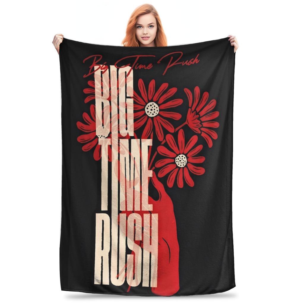 BTR In Real Life Worldwide 2025 Tour Blanket Quality Warm Throw Blanket Winter Kids Outdoor Fluffy Bedspread