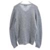 Made In the UK Long Sleeve V Neck Sweater 36 Gray Knit Men's Used