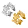 Adjustable Ring Petal Shape Comfortable Anti-Oxidation Ring Lightweight Exquisite Drawing Process Jewelry Ring