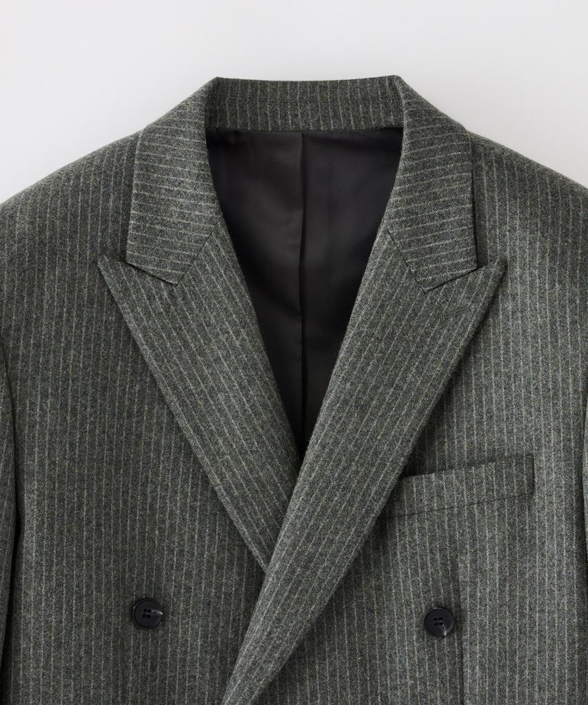 STCO Italy Marlane Striped Double-Breasted Suit Set Khaki (Classic Fit)_Ssjwd94Set (A Type)