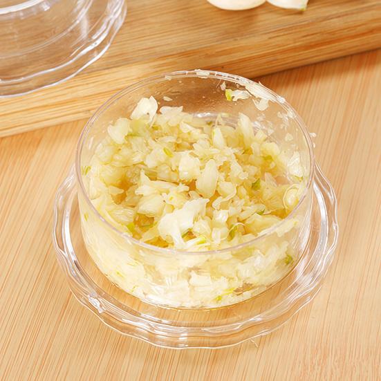 Garlic Press Transparent Manual Grinder Easy Operation Portable Garlic Chopper