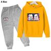 Children's fleece suit hooded children's clothing hip-hop casual spring and autumn suit