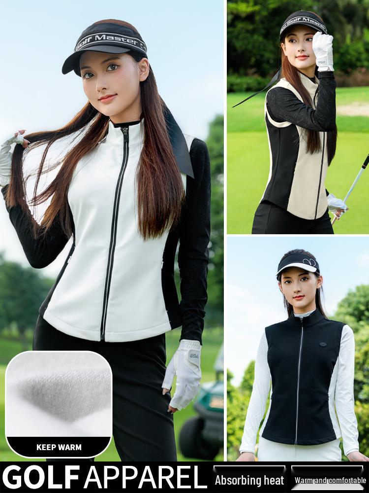 PGM Women's Golf Vest - Light Absorbing, Heat Generating, Warm Outerwear for Autumn/Winter.
