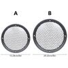 Speaker Cover with Cell Pattern Center, Black Circular Front Guard for Sound Cabinet Repair and Box Project Use