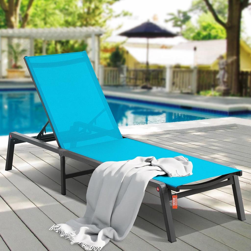 Liegestuhl Outdoor Terrassen-Liegestuhl mit verstellbarer 5-Position