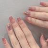 Cute Gradual Change Glitter French Pearl Diamond Year of the Rabbit New Wear Armor Gentle Ins Wind Special Nail Piece