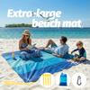 Mehrere Größen Stranddecke Sandfest Wasserdicht Groß Schnelltrocknend Outdoor Picknickmatte mit 4 Heringen für Reisen Camping Wandern
