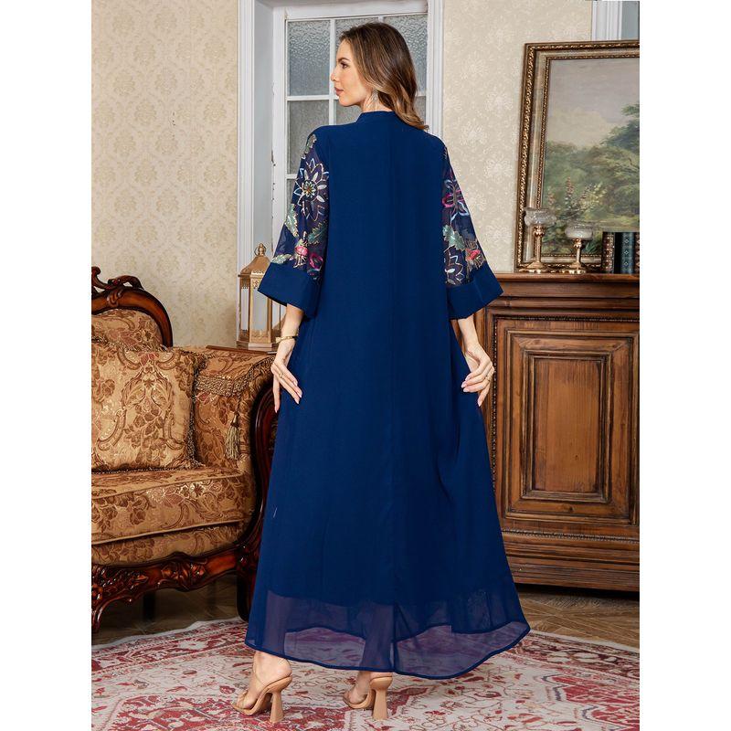 New Middle East Women clothes Robe Beaded Embroidery Dubai Arab Dress Formal Dress Plus size dresses Dress