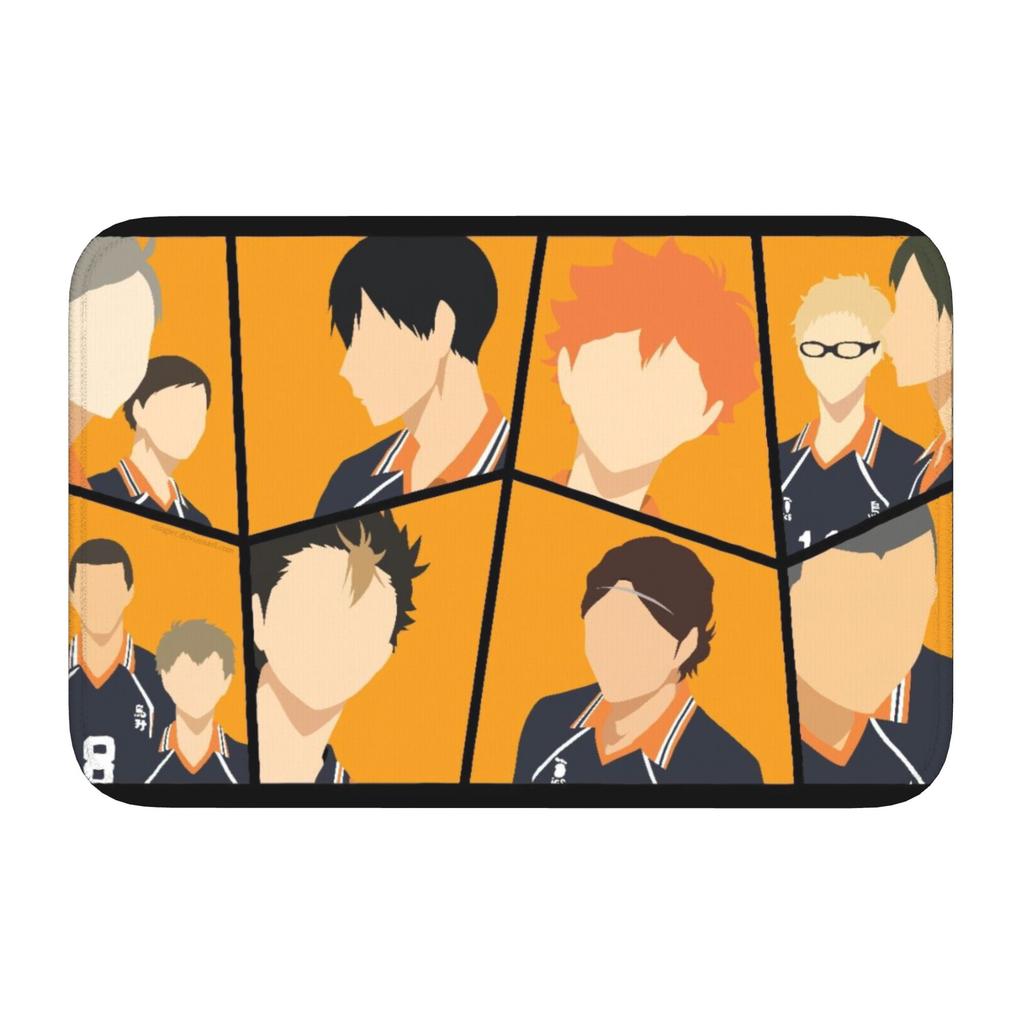 Haikyu Yu Nishinoya Doormat Anti-Slip Bath Kitchen Welcome Mat Toilet Door Floor Entrance Carpet Rug Footpad