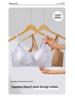 Women's Seamless Push-Up Bra: Letter Straps, Sexy Lift, Non-Run Cup, Plus Size Available