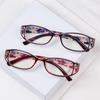 Fashion Anti-Blue Light Reading GlassesUltralight Eye Protection Women Flowers Presbyopia Eyeglasses Portable Hyperopia Eyewear