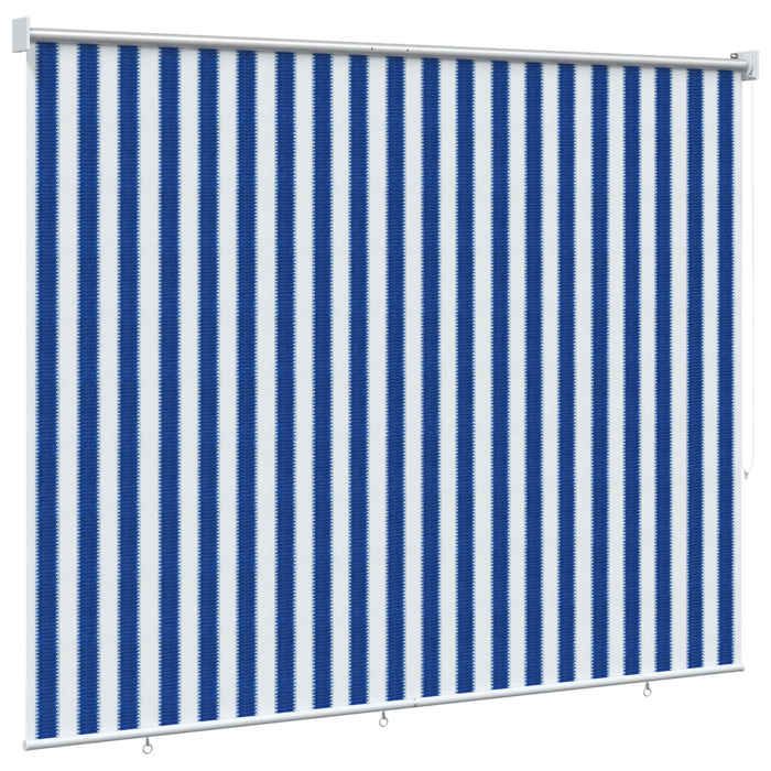 Store enrouleur extérieur - MAISON EXCLUSIVE - 160gsm - HDPE - Bloque 90% UV - Bleu