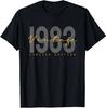 Unisexs 40th Birthday Tshirt Born in 1983 retro street style retro Four Seasons Streetwear vintage t shirt graphic t shirts
