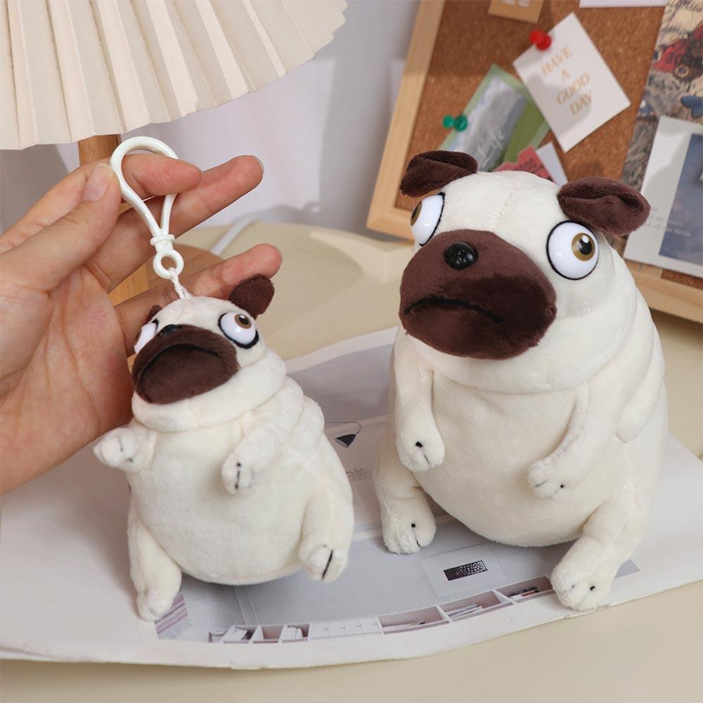 Mate Sitting Pug Dogs Pug Dog Plush Doll Elf Fat Pug Plush Toys Stuffed Toy Pug Dog Plush Toy