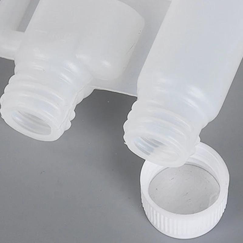 Plastics Storage Bottle Hdpe Graduated Dispenser with Lids 8Pcs/set