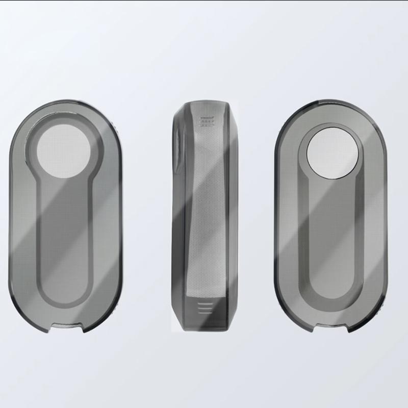 Transparent Folding Car Remote Key Shell Case Cover For Fiat 500 Panda Stilo Ducato Punto Doblo Bravo Protected Accessories
