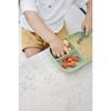 Assiette compartimentée silicone Vert sauge