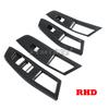 LHD RHD For MG3 Hybrid 2024 2025 ABS Carbon fiber Car Inner armrest Door Handle door Bowl cap strip Covers Interior Accessories