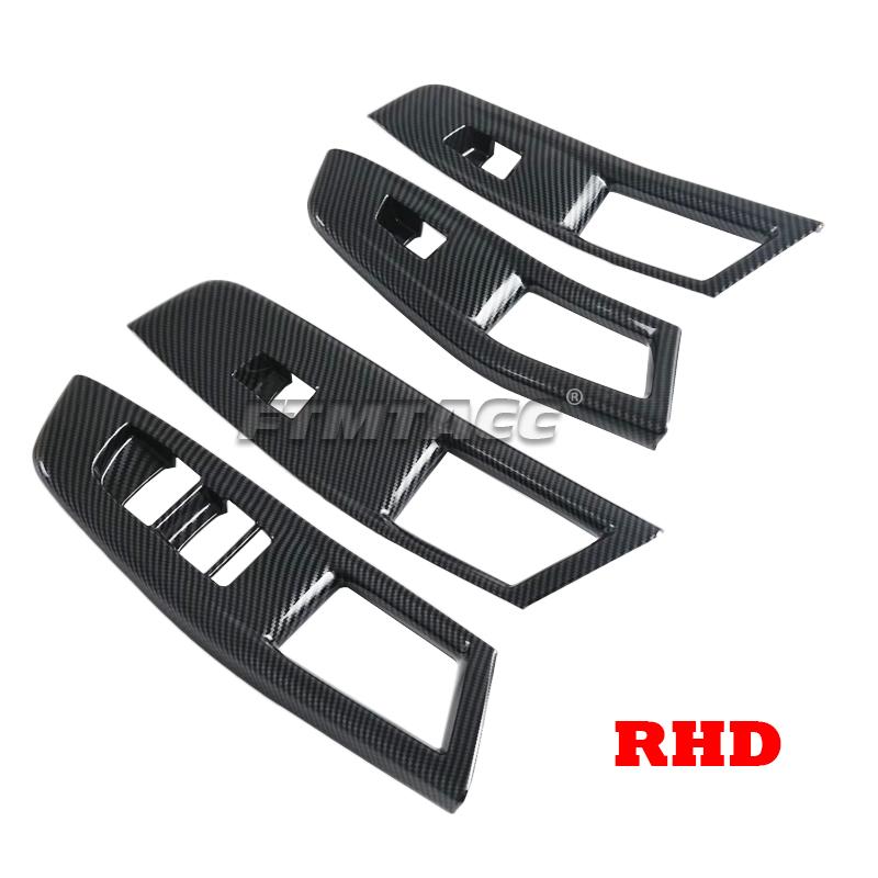 LHD RHD For MG3 Hybrid 2024 2025 ABS Carbon fiber Car Inner armrest Door Handle door Bowl cap strip Covers Interior Accessories