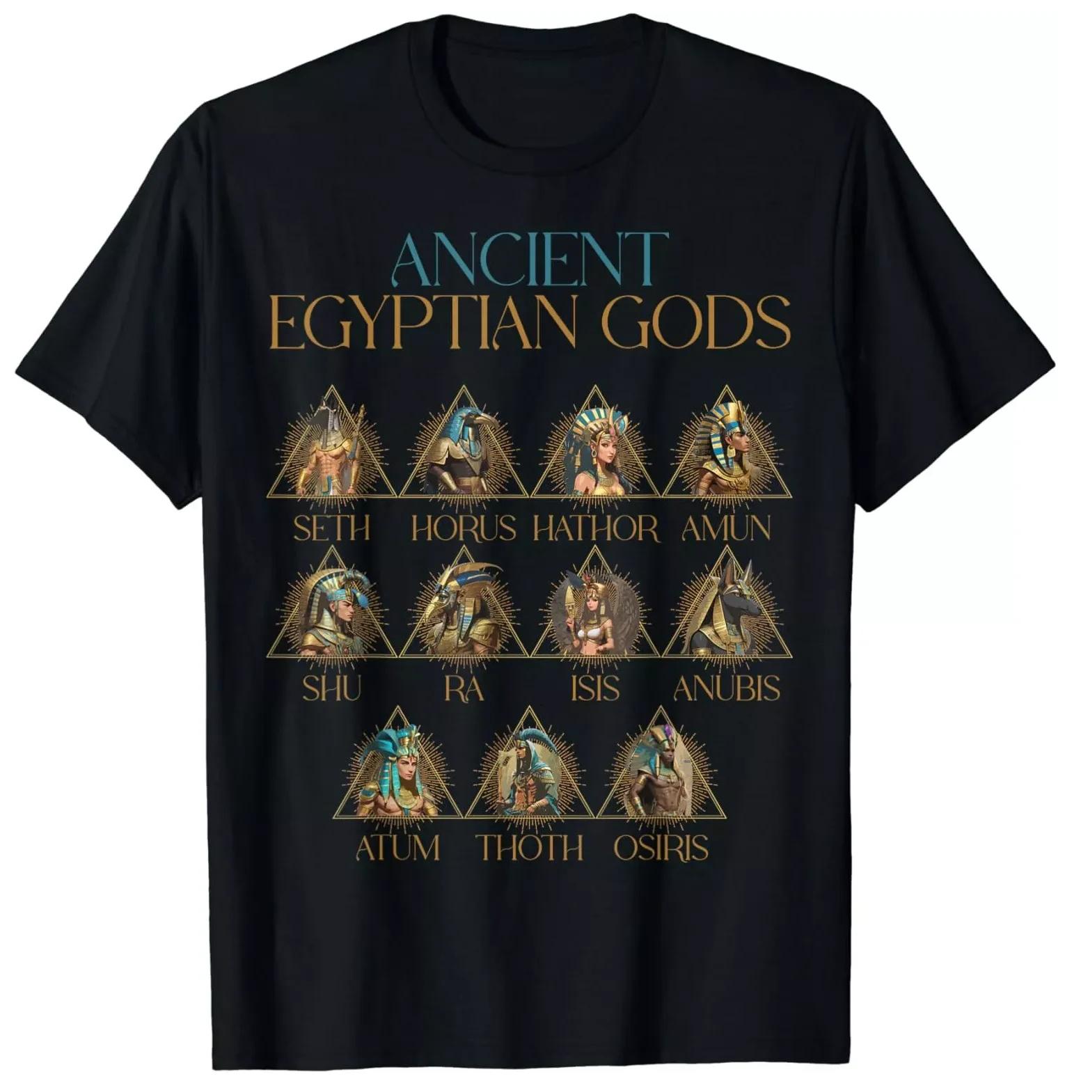 Egyptian Mythologys Ancient Egypt Deity Egyptian Gods TShirt New 100 Cotton ONeck Short Sleeve Casual Unisexs Tshirt Size S3XL S
