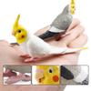 Cute Bird Sculpture Educational Parrot Ornament Bath Toys Simulation Parrot Figurine  Home Garden