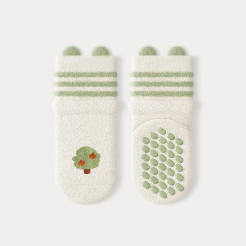 

Осень Зима Утолщенные Детские Термоноски для Батута Теплые Детские Мальчики Девочки Напольные Длинные Носки Детская Одежда Аксессуары L зелёный