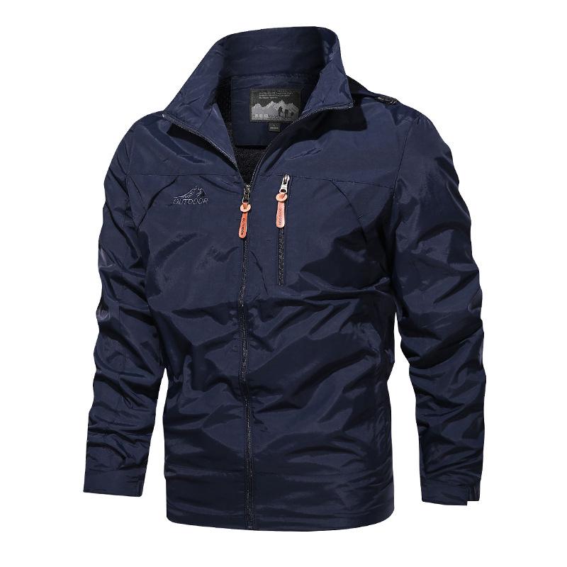 2022 Men's Plus Size Waterproof Windbreaker: Hooded, Windproof, Spring/Autumn Jacket