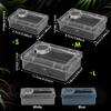 Reptile Lizards Geckos Feeding Bowls Prevent Tenebrio Molitor and Blaptica Dubia Anti Overturning Trough Feeder Transparent