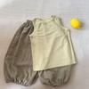 Children's Stylish Summer Sleeveless Vest - Solid Color for Baby Girls and Boys