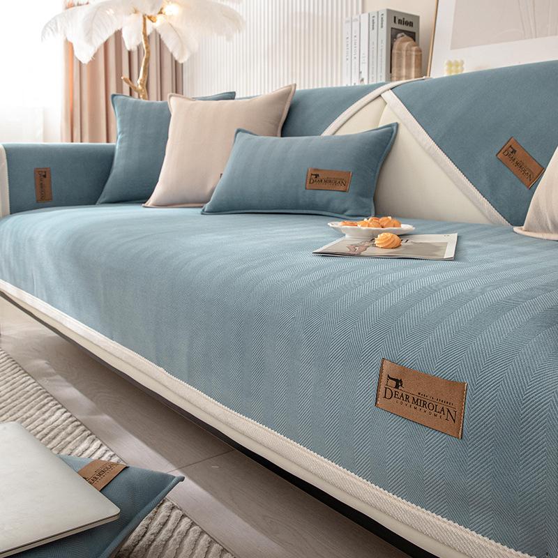 INS Style Sofa Cushion Four Seasons Universal Simple Modern Sofa Cover Cloth Non-Slip Sofa Cover Cover Cloth Backrest