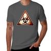 Biohazard Logo Tshirt Basic Solid Color Short Sleeve Cotton Top Tshirt