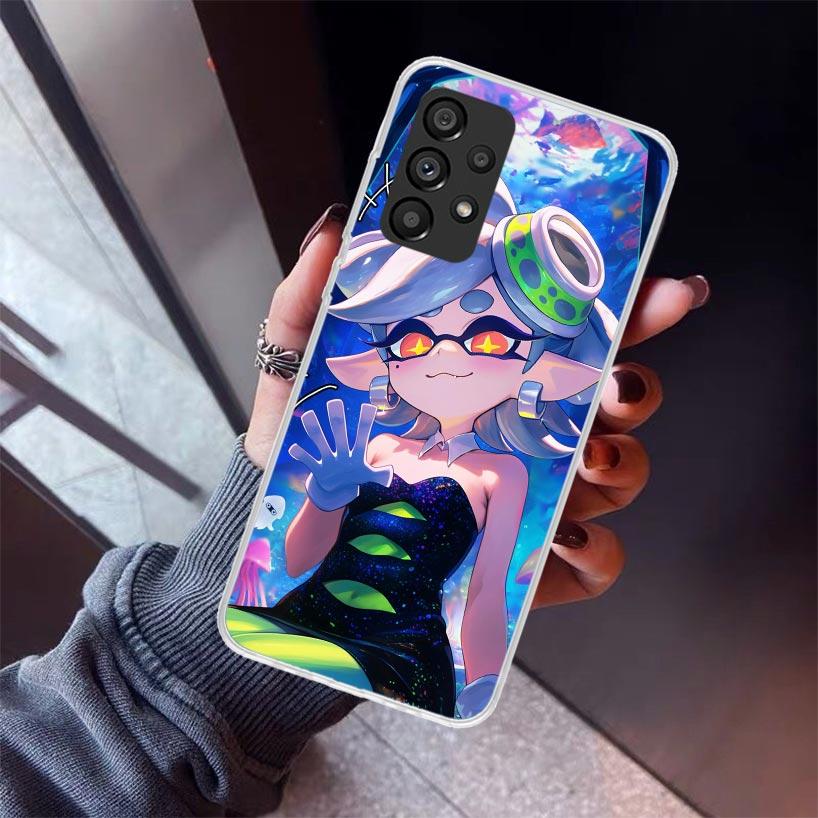 Spiel S-Splatoons Handyhülle Für Samsung Galaxy A12 A52S A42 A32 A22 A51 A50 Note 20 Ultra 10 S10 Plus A71 A70 A31 A30 A10S Galax
