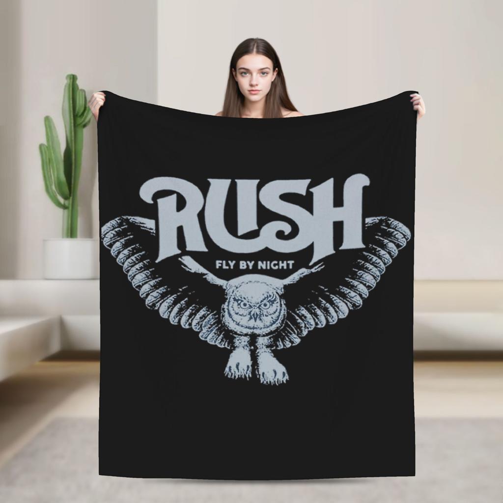 Moving Pictures Rush Anniversario Tour della Band Coperta di Flanella Invernale Calda Biancheria da Letto Coperte Copriletto per Soggiorno Copri Letto Copridivano