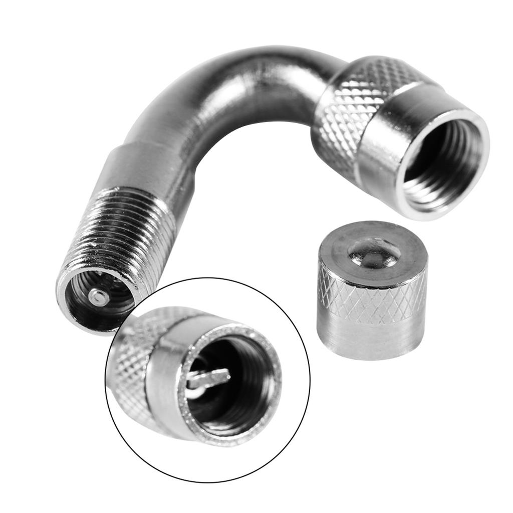 45 Degree Motorcycle Car Tire Stem Extender Tyre Valve Extension Adaptor