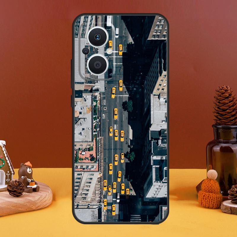 NYC Yellow Taxi Cabs Case For OPPO Reno 5 Lite 4 6 7 8 10 Pro 11 F 4Z 5Z 8T OPPO Find X2 X3 Lite X5 X6 Pro Cover